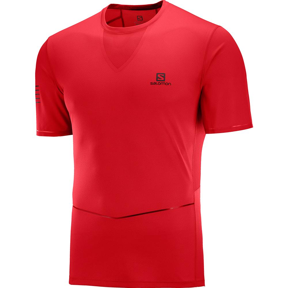 Salomon SENSE ULTRA M Camisetas Hombre - Rojas - Colombia (31507-ZNAS)